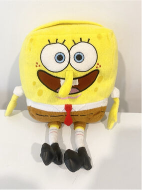 Vintage 2004 SpongeBob SquarePants Plush CD DVD Case Holder 24 Disc Nickelodeon